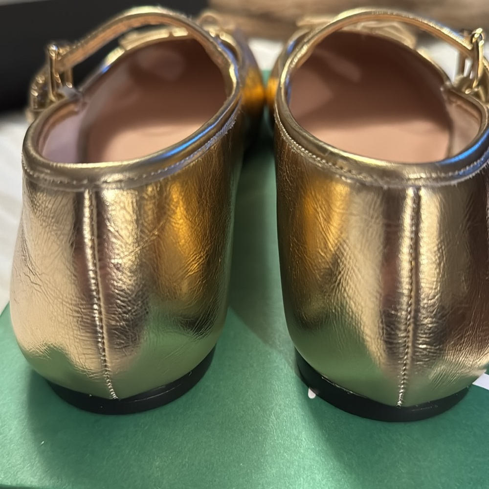 J.Crew Logan Mary Jane ballet flats shoes
crinkled metallic leather CC021 - Picture 8 of 12